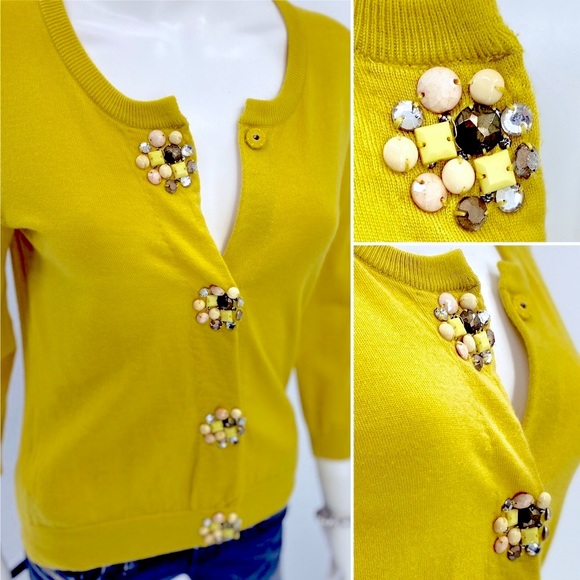 Boden Sweaters - BODEN-Size 6-Wool Cardigan with Beaded Buttons